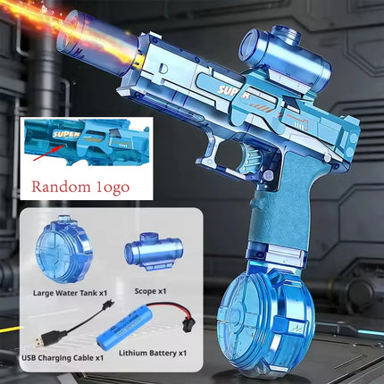 M416 Large Capacity Electric Water Gun Fully Automatic Shooting Toy Summer Water Gun Battle Beach Outdoor Entertainment ChildToy