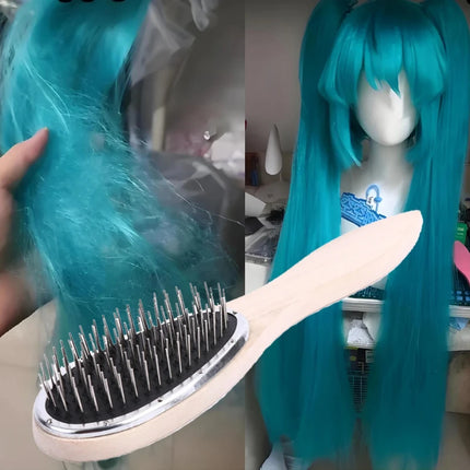 1pc Professional Brush For Wig Anti Static Steel Comb for Tangle Hair Extensions Training Salon Tools
