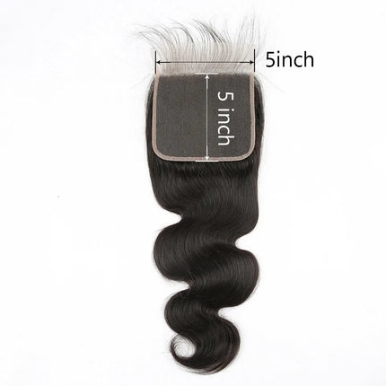 Upermall 5X5 6X6 7X7 Pre Plucked Swiss Lace Closure Straight Body Wave Transparent Can Be Bleached Brazilian Human Hair On Sale