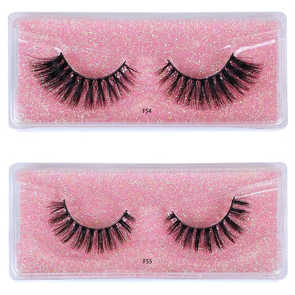 10 Pairs Fake Lashes Wholesale 3D Eye Lashes Pack Natural False Eyelashes Makeup Fake Eyelashes Bulk