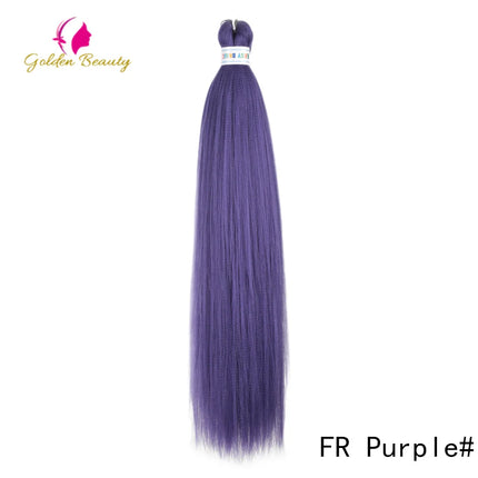 26"Corlorful Selling Jumbo Easy Braiding Hair Ombre Rainbow Braiding Cosplay Hair Synthetic Pre Stretched Hair Braids wigs