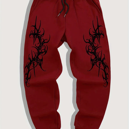 2026 Men's Gothic Print Casual Jogging Sport Pants Multifunctional Couple Pants Fashion Hip Hop Pants Comfortable Sport Pants