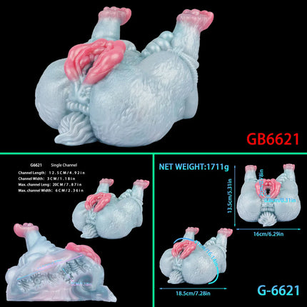 GEEBA Lifelike Blue Dragon Butt Silicone Male Masturbator Pocket Pussy Onahole Artificial Vagina Stroker For Man Adult Toys Shop