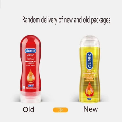 Durex 2in1 Sex Massage Aloe Vera Orgasm Lubricant Smooth Lube Water Based Oil Massage Gel 200ml Anal Intimate Good for Adult