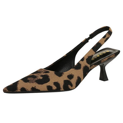 Banquet High Heels For Women Simple Slim Heels With Empty Pointed Toe Shoes With Tripping Temperament Fashionable Women's Shoes