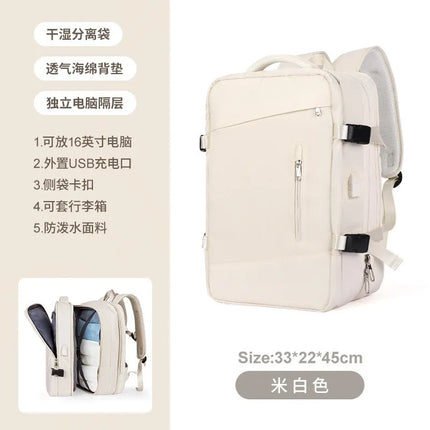 New Large Capacity Bags Business Multifunctional Charging Backpacks Expandable Airplane Travel Backpack Laptop Bag Luggage Ma