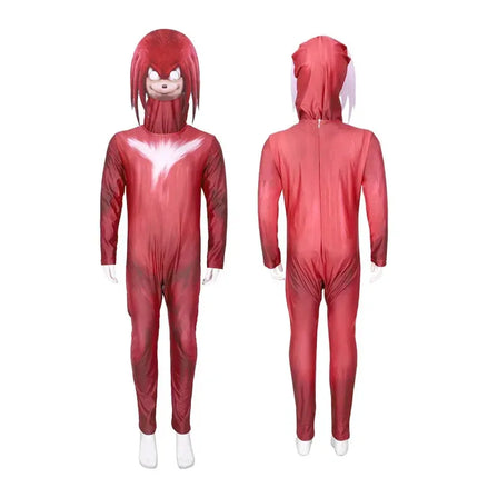 Wholesale New Sonic Costume Kids Miles Prower Knuckles Shadow Hedgehog Jumpsuit Anime Sonic Cosplay Halloween Birthday Party Cosplay