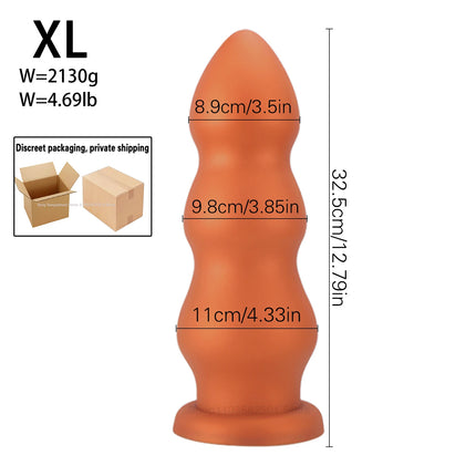Huge 4 Size Anal Plug Big Anal Beads Butt Plug Smooth Soft Silicone Dilatador Anal Dildo Penetration Anal Toys Fisting Buttplug