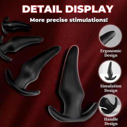 4 sizes Big Butt Plug Dildo Anal Sex Toys For Woman Beginner Small Anal Plug Men Gay Lesbian penetration Anal Vaginal Dilator