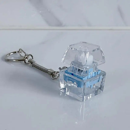 Fingertip Keyboard Clicker Toys 1/2/3/4/9 Key Crystal Keychain Stress Relief Anti-Anxiety Decompression Gadget