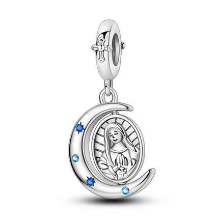 925 sterling silver wings Sister Cross pendant charms fit original 4mm Aperture bracelet charm beads necklace Diy female jewelry