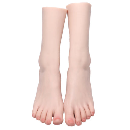 Sexy Foot Model Adult Female Shooting Props Foot Fetish Simulation Liquid Silicone Soft Soles Bare Toes ZISHINE TGJ40