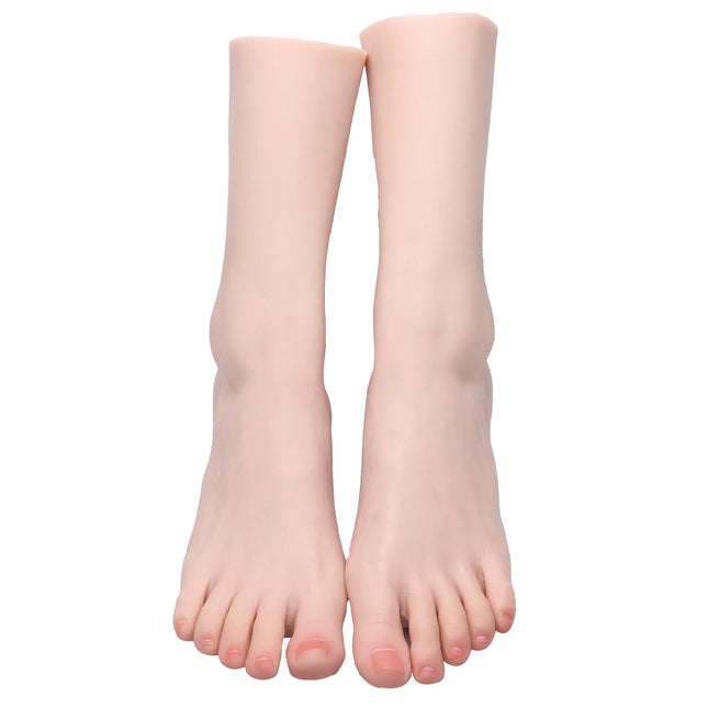 Sexy Foot Model Adult Female Shooting Props Foot Fetish Simulation Liquid Silicone Soft Soles Bare Toes ZISHINE TGJ40