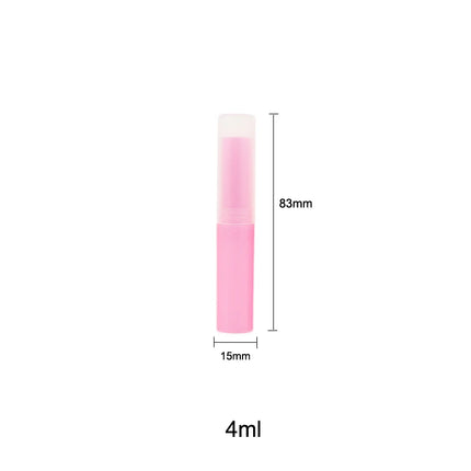 30/50/100pcs 4ml Lip Balm Container With Caps Portable Mini Empty Lip Balm Stick Tube Lipstick Tube Travel Cosmetic Containers