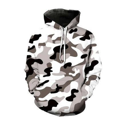 2024 Fashion 3D Printed Camouflage Pattern Hooded Sweatshirt Fashion Street Harajuku Men's Hoodies Simple Design Men's Top