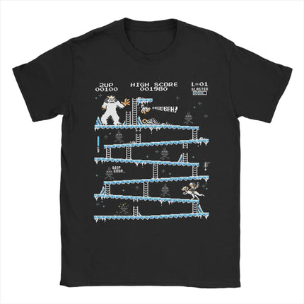Funny Donkey Kong Video Games Tshirts Men's O-neck Short Sleeve Tops  Cotton Summer TopsTops
