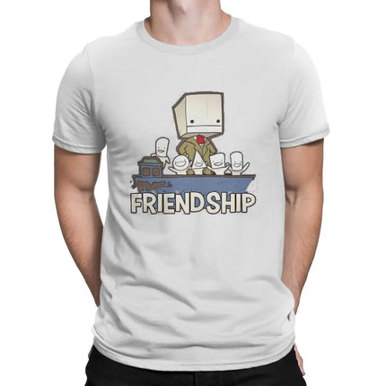 Friendship is the Best Ship T-Shirt - Castle Crashers Cotton Tee for Men