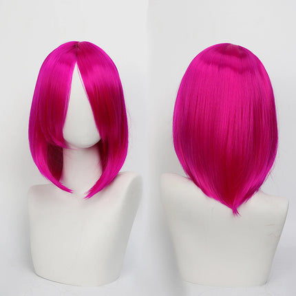Synthetic Medium Length Cosplay Wig, Adjustable Headband,Multiple colors