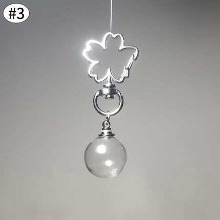 Cat Hair Memorial Storage Keychain Cat Fur Container Pets Cat Fur Collector Capsule Keyring Kitty Hair Hanging Pendants