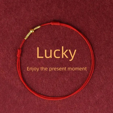 Fashion Simple Lucky Knot Red Rope Bracelets for Women Men Handmade String Adjustable Bracelet Friendship Amulet Jewelry Gift