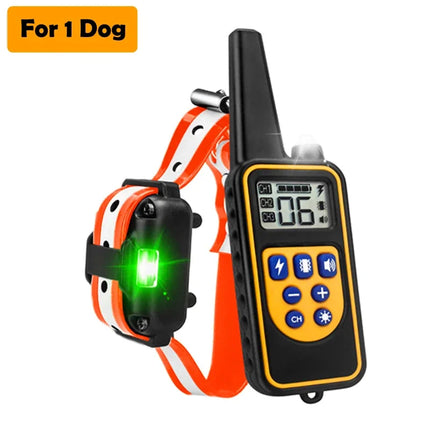 NEW 1pc 800m LCD Dog Training Collar/Remote Control Pet Bark Stopper Dog Waterproof Electric Training Collars With Beep/Shock