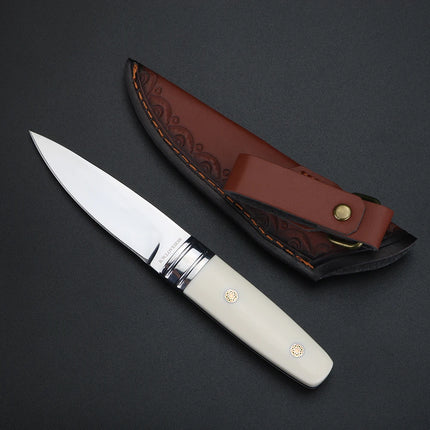Outdoor knife M390 powder steel high hardness sharp small straight knife for easy survival and carrying