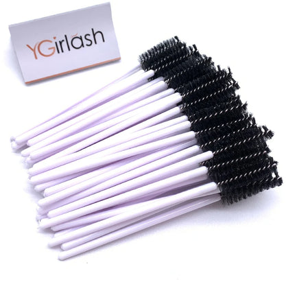 50/10 PCS/Pack Disposable Eyelash Swab Mini Individual Lash Applicators Mascara Brush Eyelashes Extension For Maquillaje Makeup