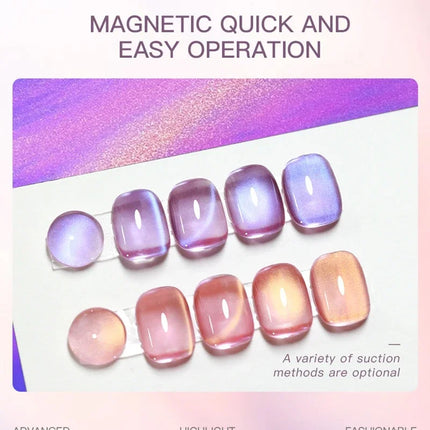 15ml blueberry Cat Eye Magnetic Gel Nail Polish Vernis Semi Permanent Cyan Fruit Gel Polish For Salon Manicure Varnish