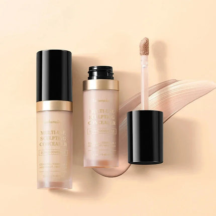 Liquid Foundation Concealer Full Coverage Long-Lasting Waterproof Natural Effect Dark Circles Foundation Modify Face Contouring
