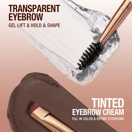 O.TWO.O Eyebrow Pomade 2-in-1 Brow Gel Wax Waterproof Long Lasting Creamy Texture Eye Brow Tint Enhancer Cosmetic Makeup