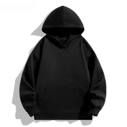European and American fashion solid color loose multi-functional hooded sweatshirt breathable and comfortable sweatshirt