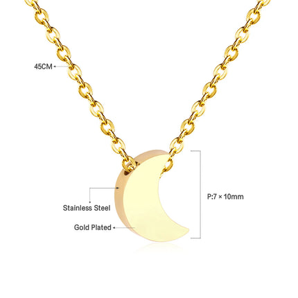 LUXUKISSKIDS Fashion Collier Simple Heart Girls Pendant Necklace Small Love Shape Stainless Steel Hearts Clavicle Choker Jewelry