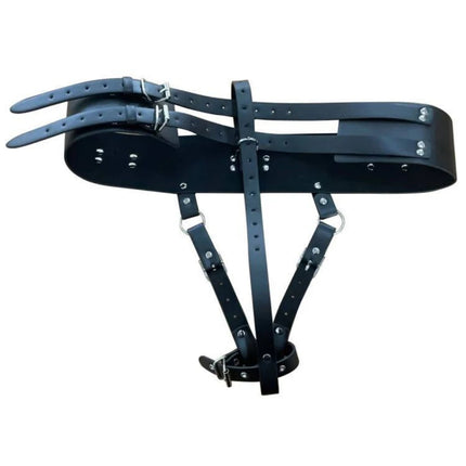 Leather Strap on Bdsm Bondage AV Vibrator Magic Wand Holder Belt Attachment Accessory fits Hitachi