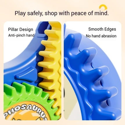 Kids Electric Gears Building Toy Set 3D Rotate Gears Assembly Model STEM Construction Toy Set Kids Educational Toys Xmas Gifts