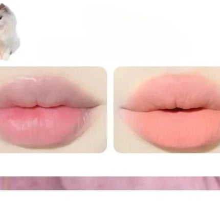 FLORTTE Dual-ended Lip Liner Pencil Natural Matte Cute Animals Nude Lipstick Pen Long Lasting Lip Gloss Korean Cosmetic Make Up