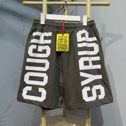 26SS New American Style That's A Awful Lot of Cough Syrup Shorts Sporty Casual Letter Printed Shorts
