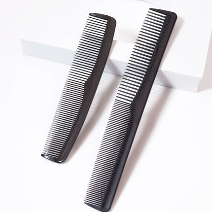 2pcs comb set, anti-static and heat-resistant comb, fine plastic comb for women and men's pockets,Special for real hair wigs
