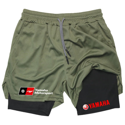2026 latest model men's morning jogging sportswear fashion couple style single-layer shorts - Yamaha motorcycle brand - men's st