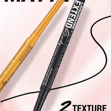 Waterproof Eyeliner Gel Pencil Gold Brown Lying Silkworm Pen Soft Easy Wear High Pigment Matte Eyeliner Lasting Shiny Eye Makeup