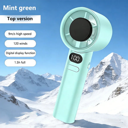 Lenovo 6000mah Handheld Cool Fan LED Digital Display Electric Hand Fans Ice Compress High-Speed Cool USB Rechargeable2026