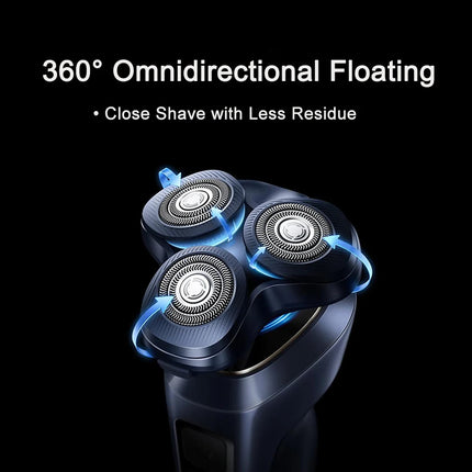 MIJIA Electric Shaver Pro – 360° Floating Head,Dual Ring Lock,Smart Color Display,IPX8 Wet & Dry,USB-C,Long Battery Razor