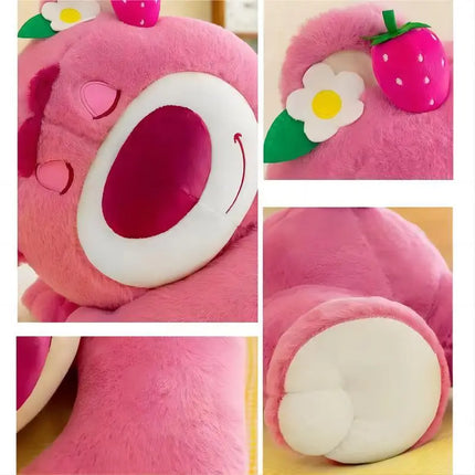 Lots-o'-Huggin' Bear plush toys Cute Toy Story plushie Strawberry Aroma Soft Doll Lotso Stuffed Pillow Birthday Gift for Fans