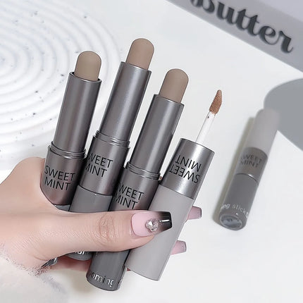 Double-ended Moisturizing Matte Concealer Contour Stick Smooth Lasting 3D Nose Shadow Waterproof Face Bronzer Contour Makeup