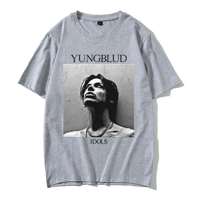 Rocker Yungblud IDOLS Album Tour 2025 T-shirt Men's Women Hip Hop Rock Summer Short Sleeve T Shirts Casual Vintage T-shirts