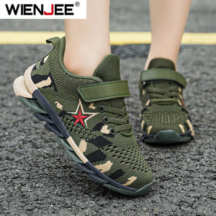 New Children Sneakers for Boys Mesh Breathable Running Sports Shoes Fashion Leisure Trainers Kids Walking Size 29-39
