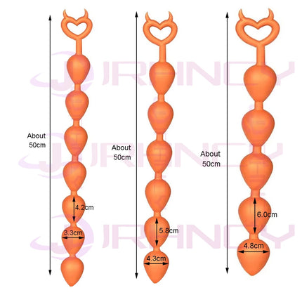 Sex Toys Anal Beads 5/6/7 Anal Balls Liquid Silicone Soft Long Butt Plug 18+ Women Men Adult Anal Plug Sex Toys Prostate Massage