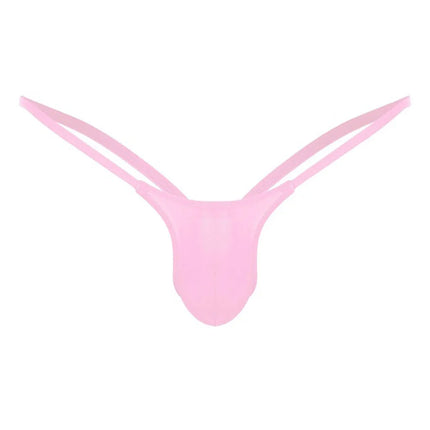 Men'S Thong Briefs Open Back Mens G-String Underpants Low Rise Underwear Sexy Lingerie Jockstrap Panties Solid Color T-Backs