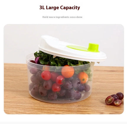 Multifunctional Household Manual Vegetable Dehydrator - Salad Spinner with Fruit, Lettuce Drain Basket | Home Kitchen Gadgets
