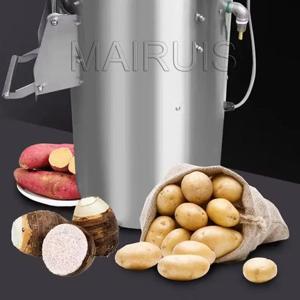 LXT Automatic Potato Rumbler Peeler and Carrot Peeling Machine Fruit Vegetable Processor Taro Peeling Machine