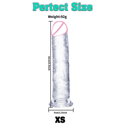 Realistic Dildo Adult Toys Transparent Dildo Suction Cup Jelly Women Erotic Sex Toys Soft Clitori Vaginal Masturbators Penis